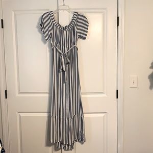 Isabel Maternity by Ingrid & Isabel Blue and White Striped Dress